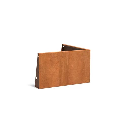 Mur de soutènement 600 angle Acier corten
