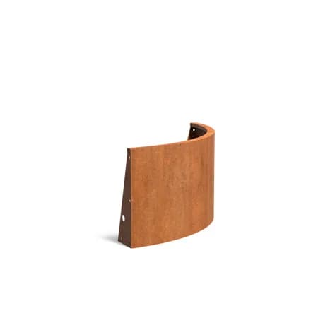 Mur de soutènement 600 courbe Acier corten