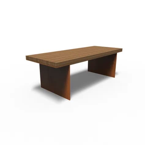 BORG Les Table Acier corten