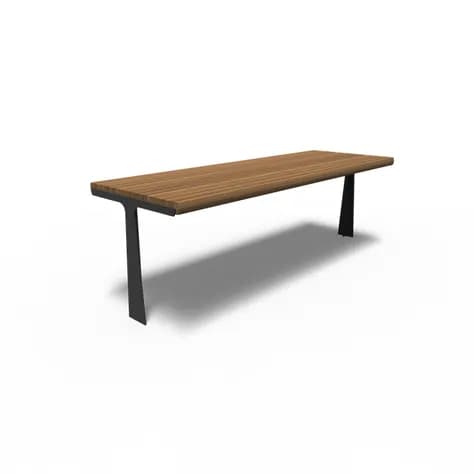 GRO Les Table Acier enduit