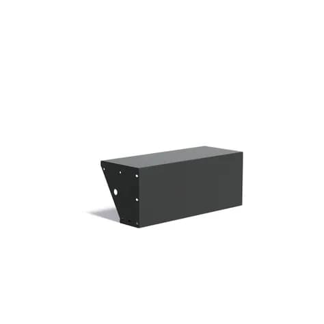 Murs de soutènement 400 avec large bord supérieur droit Aluminium