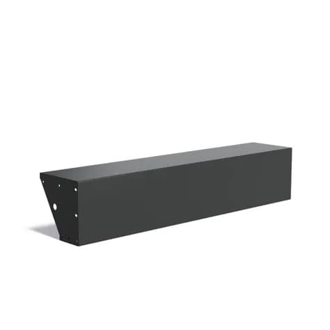 Murs de soutènement 400 avec large bord supérieur droit Aluminium