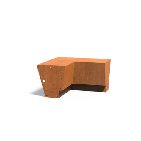 Mur de soutènement 500 Revert angle Acier corten