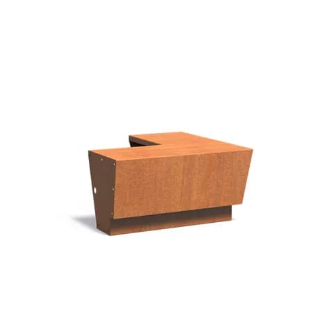Mur de soutènement 500 Revert angle Acier corten