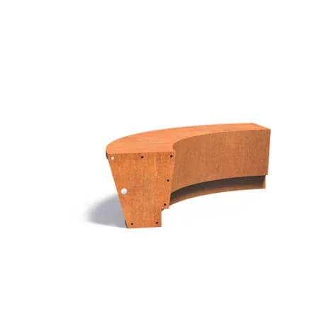 Mur de soutènement 500 Revert courbe Acier corten