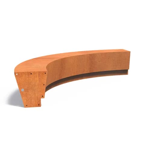 Mur de soutènement 500 Revert courbe Acier corten