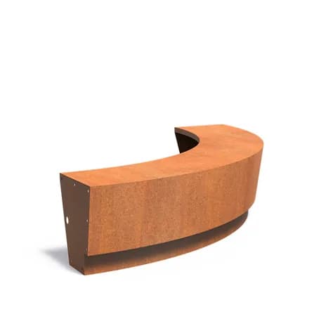 Mur de soutènement 500 Revert courbe Acier corten