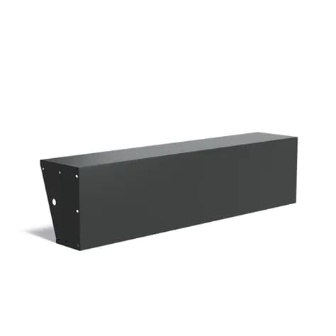 Murs de soutènement 500 avec large bord supérieur droit Aluminium