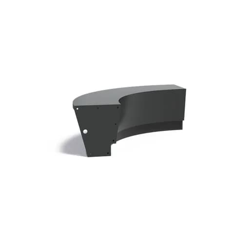 Mur de soutènement 500 Revert courbe Aluminium