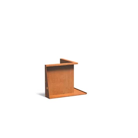 Mur de soutènement 500 angle Acier corten