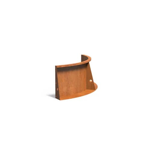 Mur de soutènement 500 courbe Acier corten