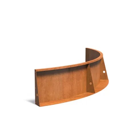 Mur de soutènement 500 courbe Acier corten