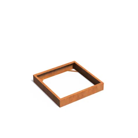 CARREZ Sans fond Acier corten