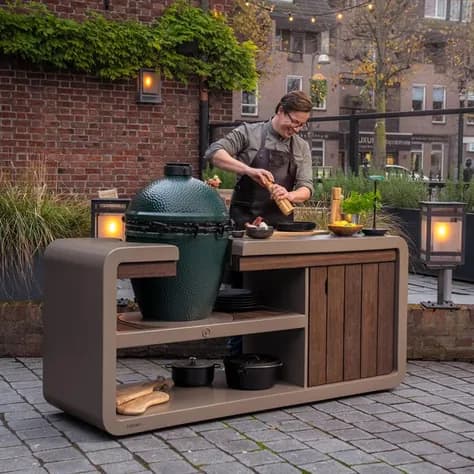 STATION KAMADO Acier corten