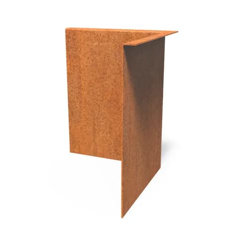 Bordure de jardin angle supperieur plié Acier corten