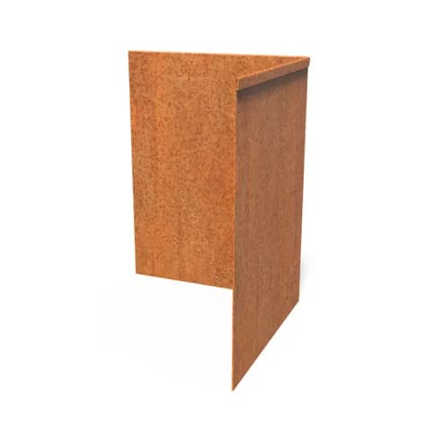 Bordure de jardin angle supperieur aplati  Acier corten