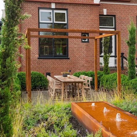 Pergola Regular Acier corten