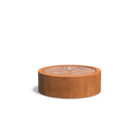 Tables d'eau ronde Acier corten
