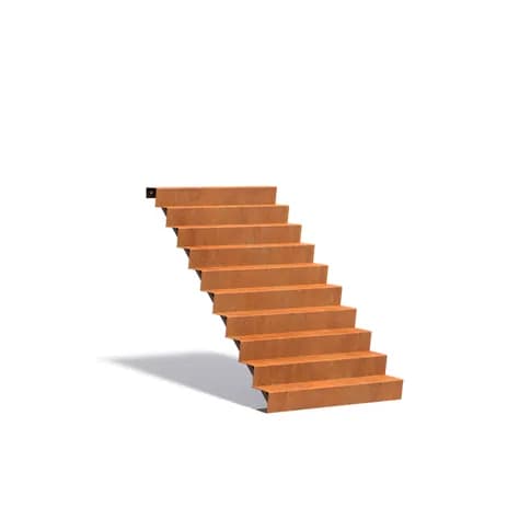 Escaliers Acier corten