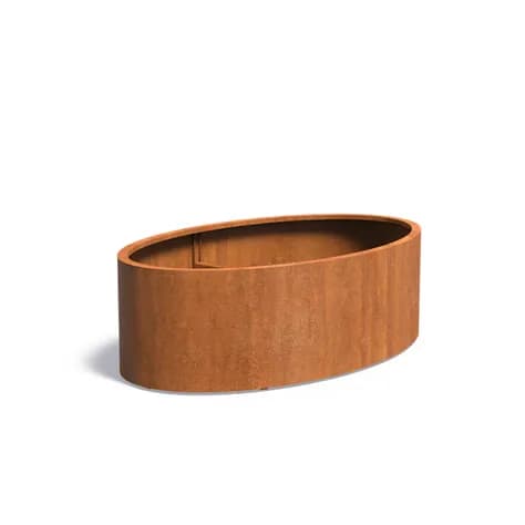 ELLIPSE avec fond Acier corten