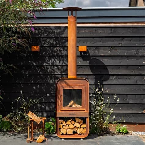 SERRA cheminée d'extérieur Acier corten