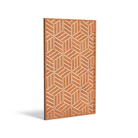 Panneau Géométrique Acier corten