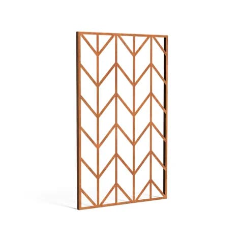 Panneau Géométrique Acier corten
