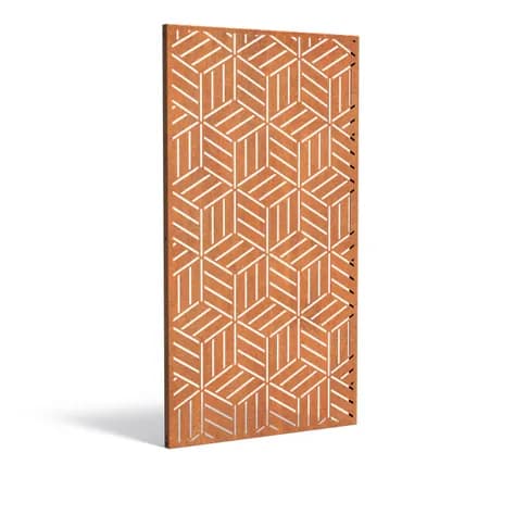Panneau Géométrique Acier corten