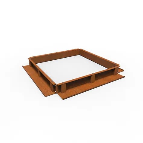 Fondation de la grille d'arbre Acier corten