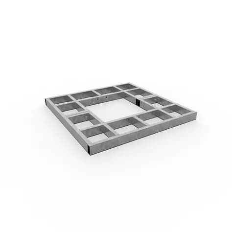 Cadre de grille d'arbre 15 kN Acier galvanisé
