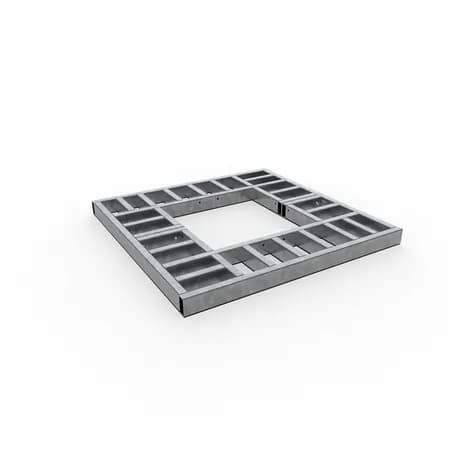 Cadre de grille d'arbre 50kN Acier galvanisé