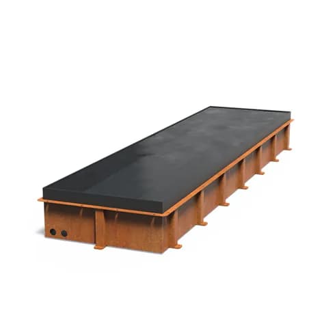 Bassin miroir Acier corten