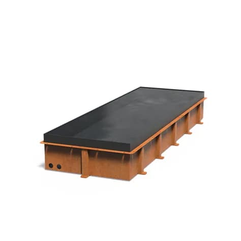 Bassin miroir Acier corten