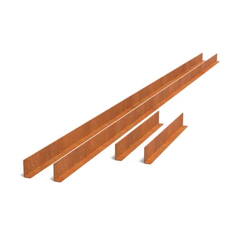 Profilé en L pour bassin réfléchissant Acier corten