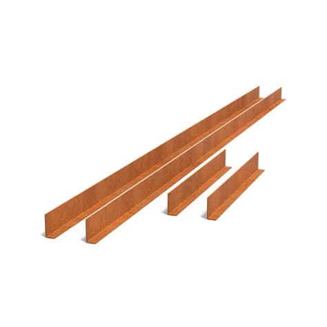 Profilé en L pour bassin réfléchissant Acier corten