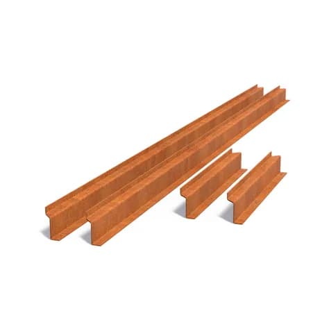 Profilé en Z pour bassin réfléchissant Acier corten
