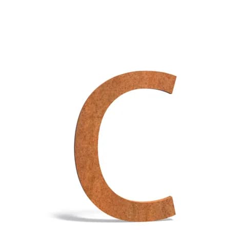 Les lettres de maison  Acier corten