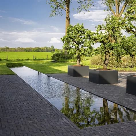 Bassin miroir Acier corten