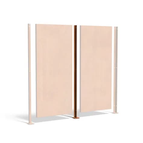 Poteau intermédiaire Acier corten