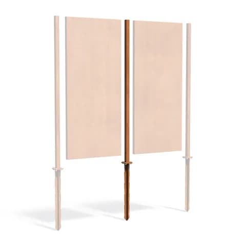 Poteau intermédiaire Acier corten
