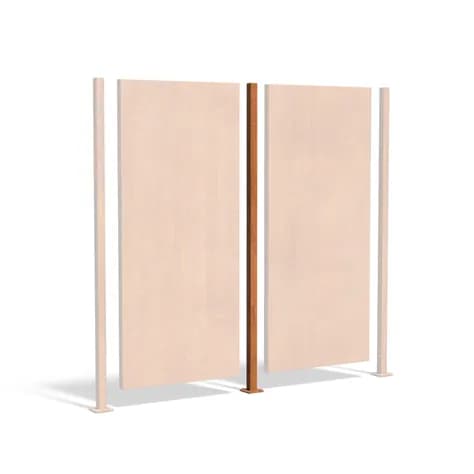 Poteau intermédiaire Acier corten