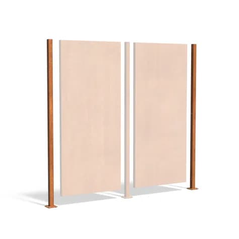 Poteau d'extrémité Acier corten