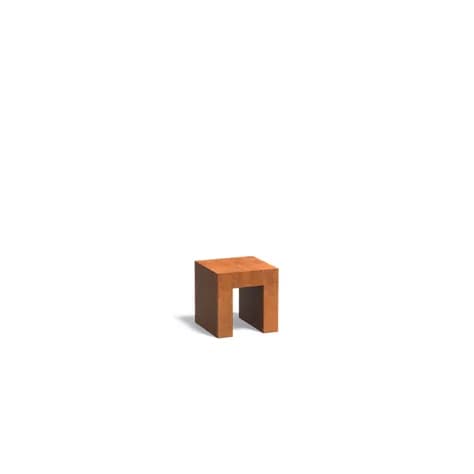 U-Socle Acier corten