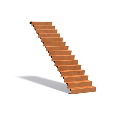 Escaliers Acier corten