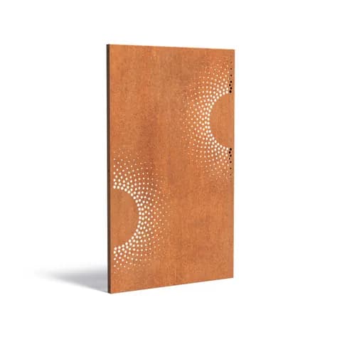 Panneau Abstrait Acier corten