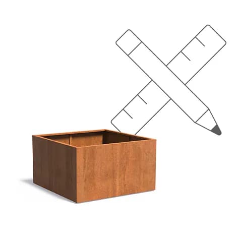 CARREZ avec fond Acier corten