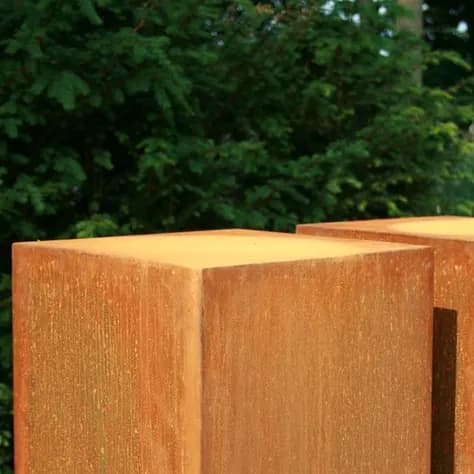 U-Socle Acier corten