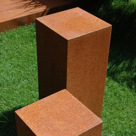 U-Socle Acier corten