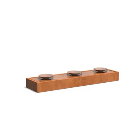 Tables d'eau avec écualles Acier corten