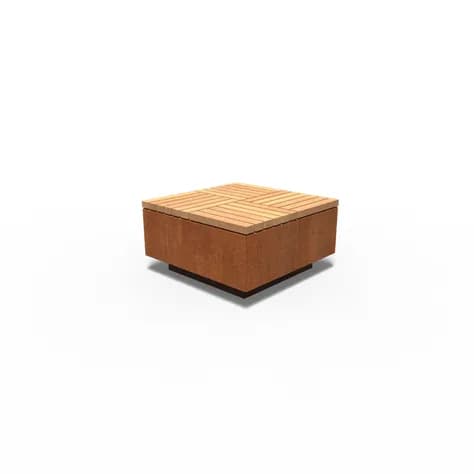 AROS carré Acier corten